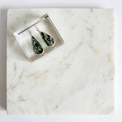 Moss Agate Pendant Set in Sterling Silver — Mother & Daughter Gift