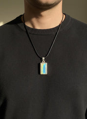 Faceted Blue Fire Moonstone Pendant: Sterling Silver, Handmade UK