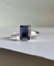 Iolite Sterling Silver Ring UK Size N 1/2 Blue Gemstone Gift