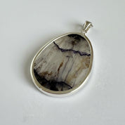 Large Statement Genuine Blue John (Derbyshire Spar) Pendant