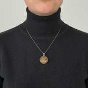 Blue John Sterling Silver Pendant: Derbyshire Spar Gemstone