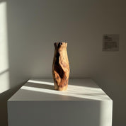 Hand-Turned Elm Wooden Vase | Organic Modern Scandinavian Decor | 5th Anniversary Wood Gift | UK Handmade