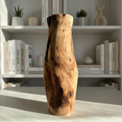 Hand-Turned Elm Wooden Vase | Organic Modern Scandinavian Decor | 5th Anniversary Wood Gift | UK Handmade