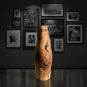 Hand-Turned Elm Wooden Vase | Organic Modern Scandinavian Decor | 5th Anniversary Wood Gift | UK Handmade