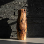 Hand-Turned Elm Wooden Vase | Organic Modern Scandinavian Decor | 5th Anniversary Wood Gift | UK Handmade