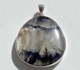 Large Statement Genuine Blue John (Derbyshire Spar) Pendant