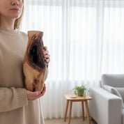 Hand-Turned Elm Wooden Vase | Organic Modern Scandinavian Decor | 5th Anniversary Wood Gift | UK Handmade