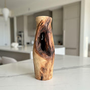 Hand-Turned Elm Wooden Vase | Organic Modern Scandinavian Decor | 5th Anniversary Wood Gift | UK Handmade