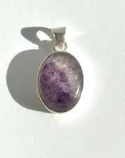 Blue John Sterling Silver Oval Pendant 1.8cm x 1.3cm