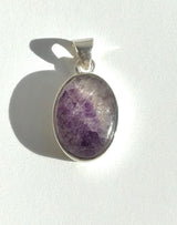 Blue John Sterling Silver Oval Pendant 1.8cm x 1.3cm
