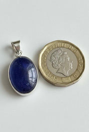 Oval Tanzanite Pendant, 925 Sterling Silver, Blue Gemstone Necklace, December Birthstone Jewelry