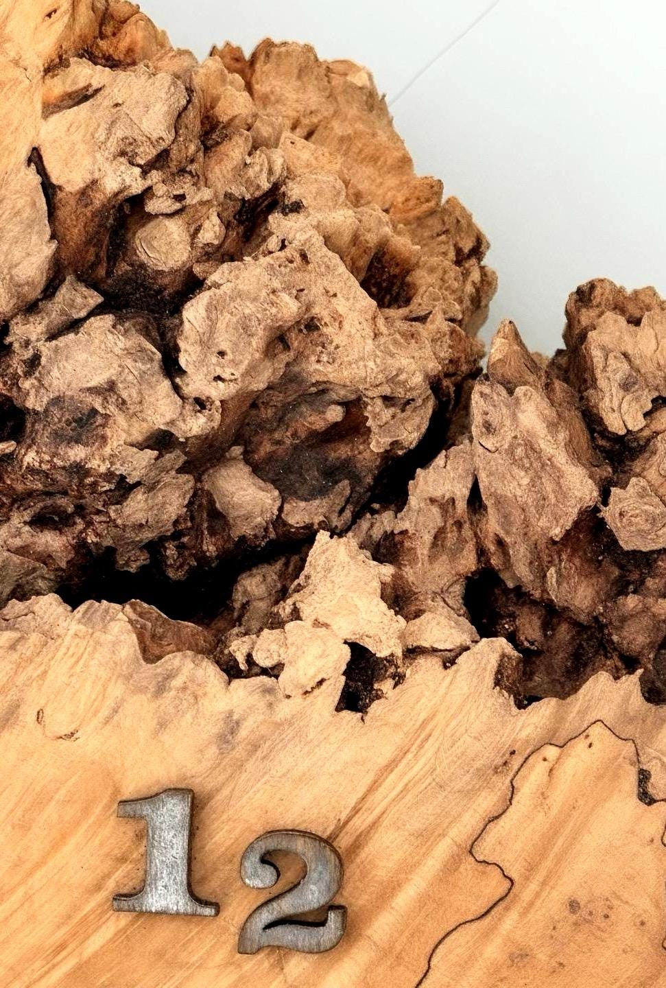 Large Burl Maple Wall Clock, Statement Wall Clock, Live Edge Wood Clock, Handmade Rustic Modern Wall Decor