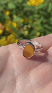 Baltic Amber Sterling Silver Ring