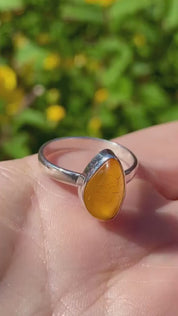 Baltic Amber Sterling Silver Ring