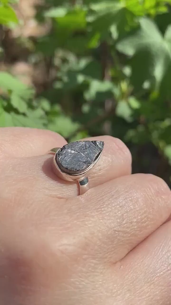 High Quality Shungite Sterling Silver Ring
