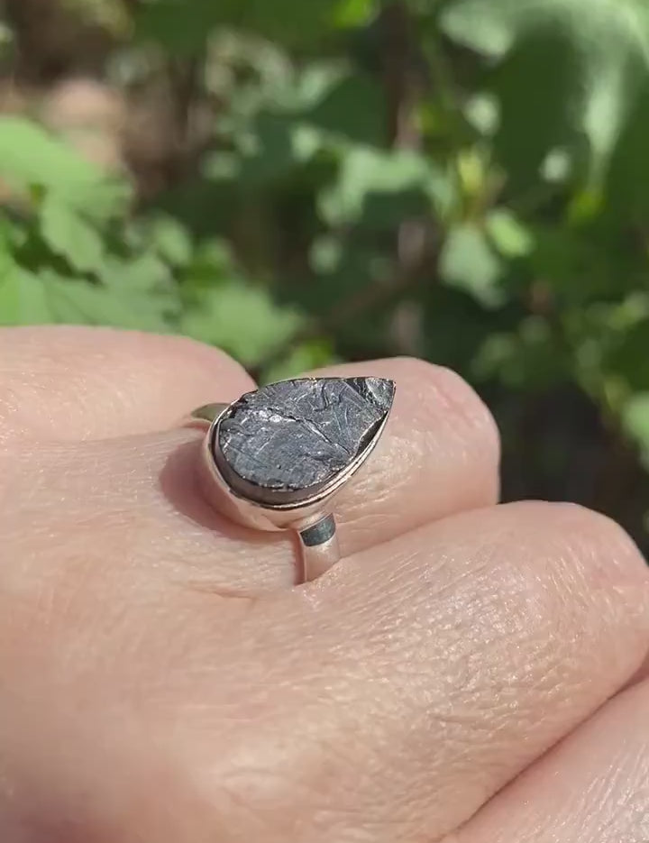 High Quality Shungite Sterling Silver Ring