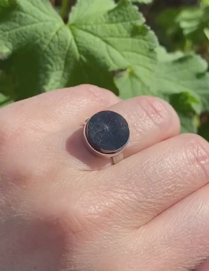 High Quality Shungite Sterling Silver Ring
