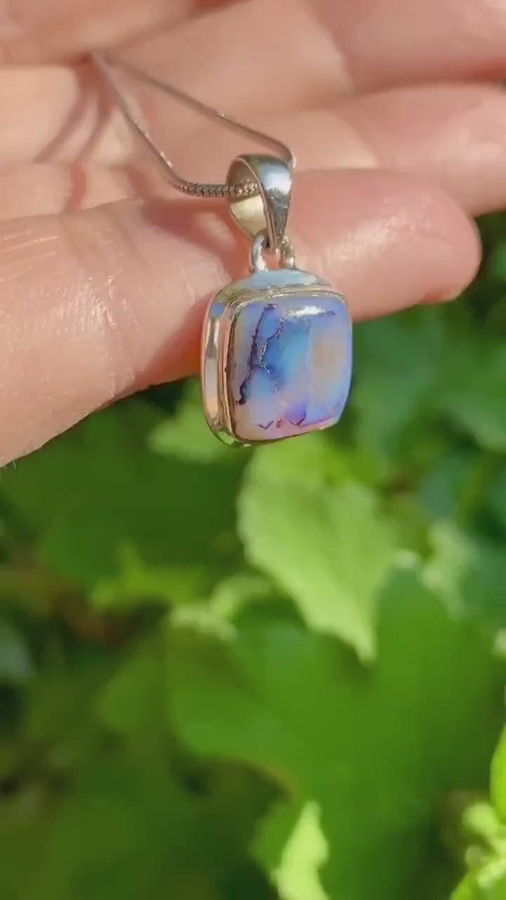 Sterling (Monarch) Opal Sterling Silver Pendant
