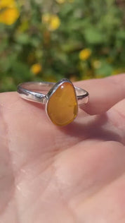 Baltic Amber Sterling Silver Ring