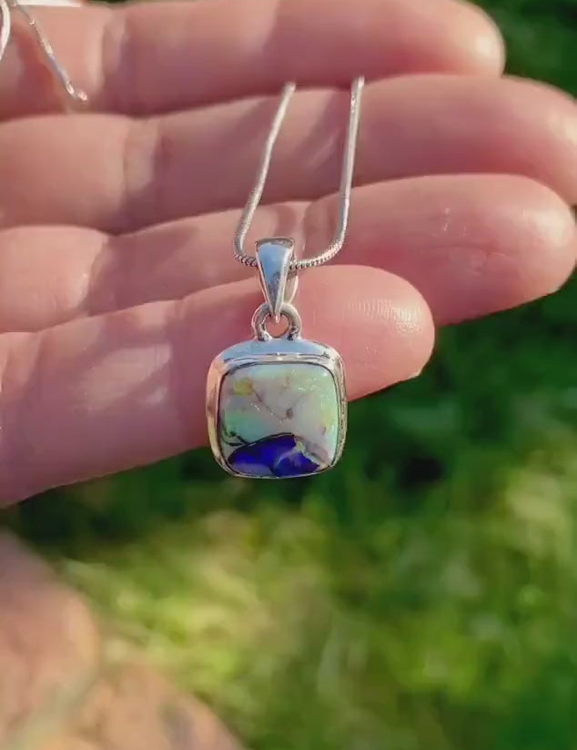 Sterling (Monarch) Opal Sterling Silver Pendant