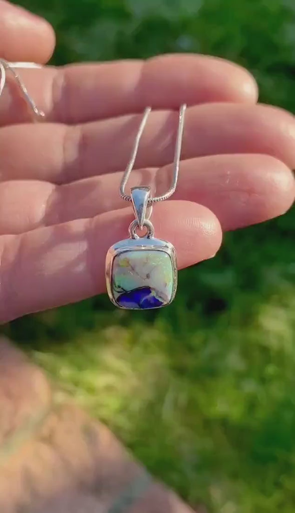 Sterling (Monarch) Opal Sterling Silver Pendant