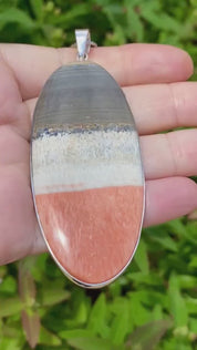 British Celestobarite Silver Pendant