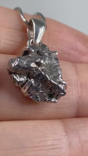 Meteorite Campo Del Cielo and Silver Pendant