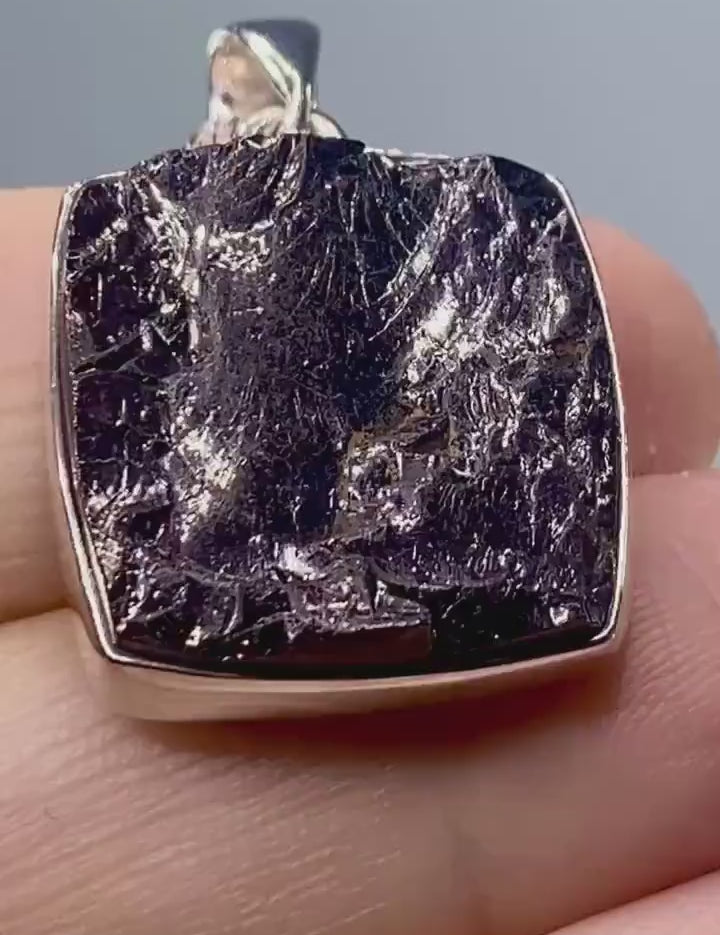 Shungite Sterling Silver Pendant (UV2278)