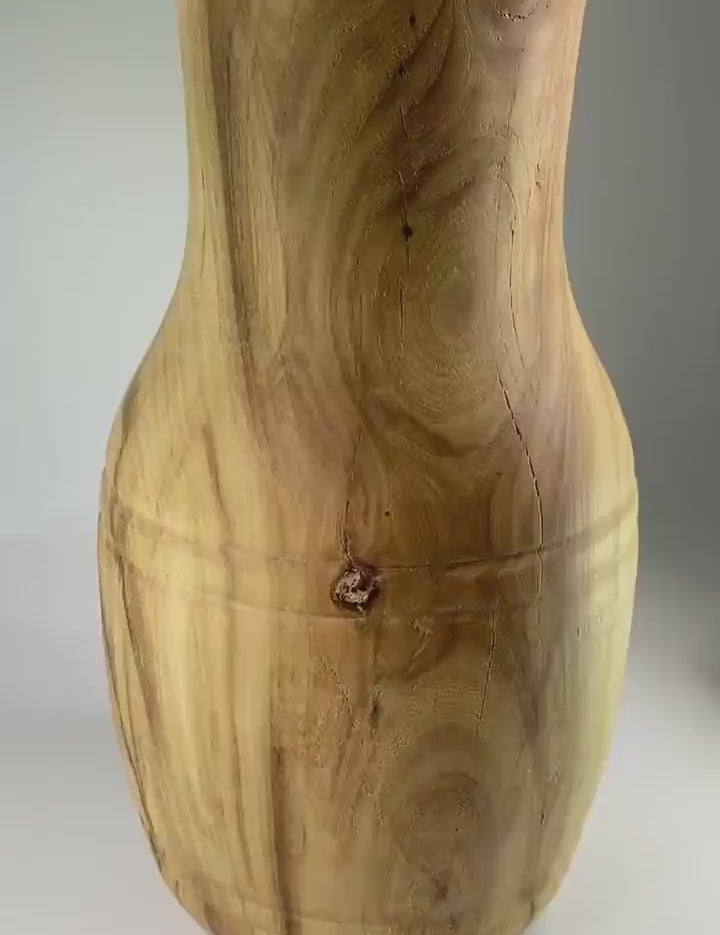 Scandinavian Ash Wood Vase